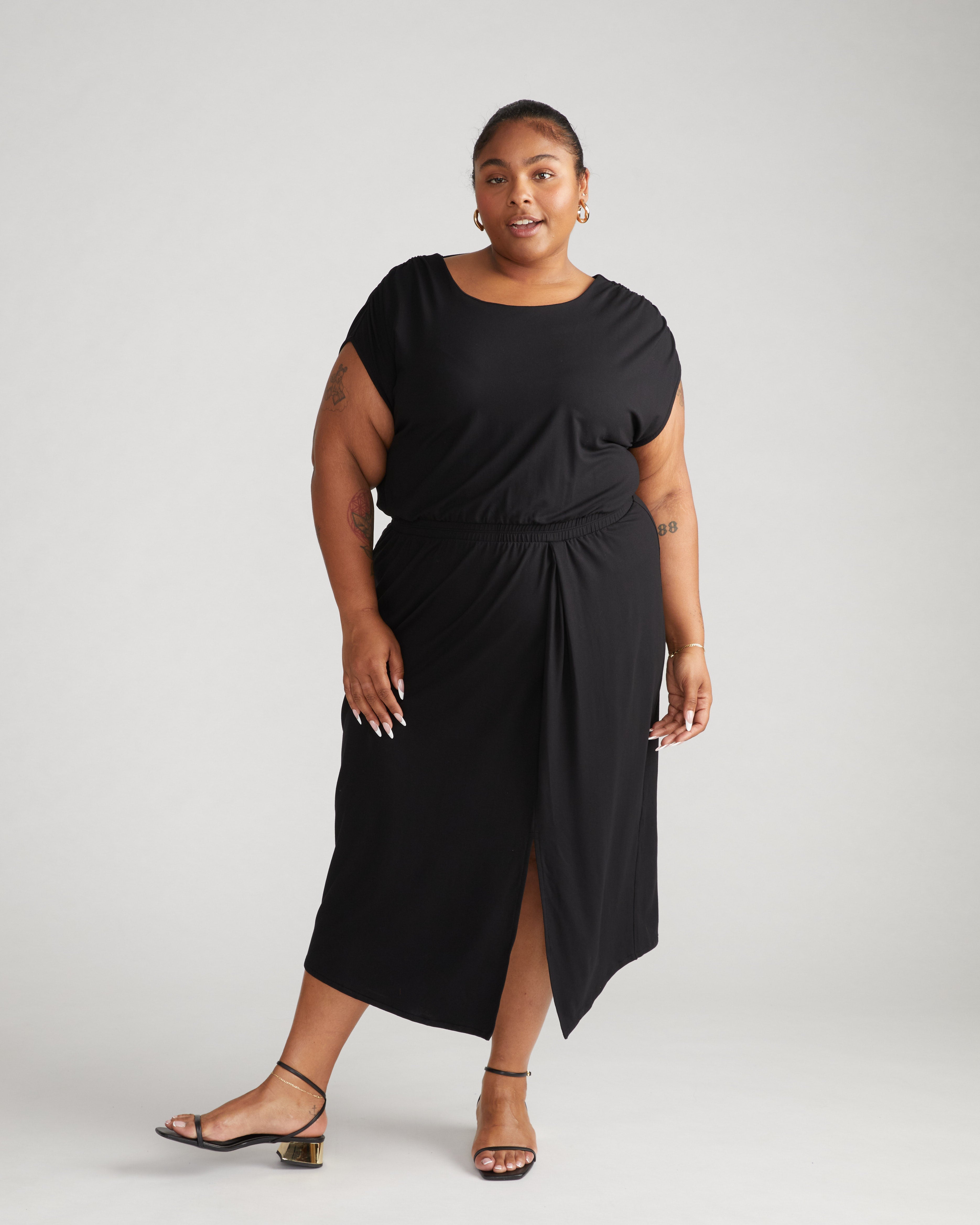 Havana Divine Jersey Dress - Black