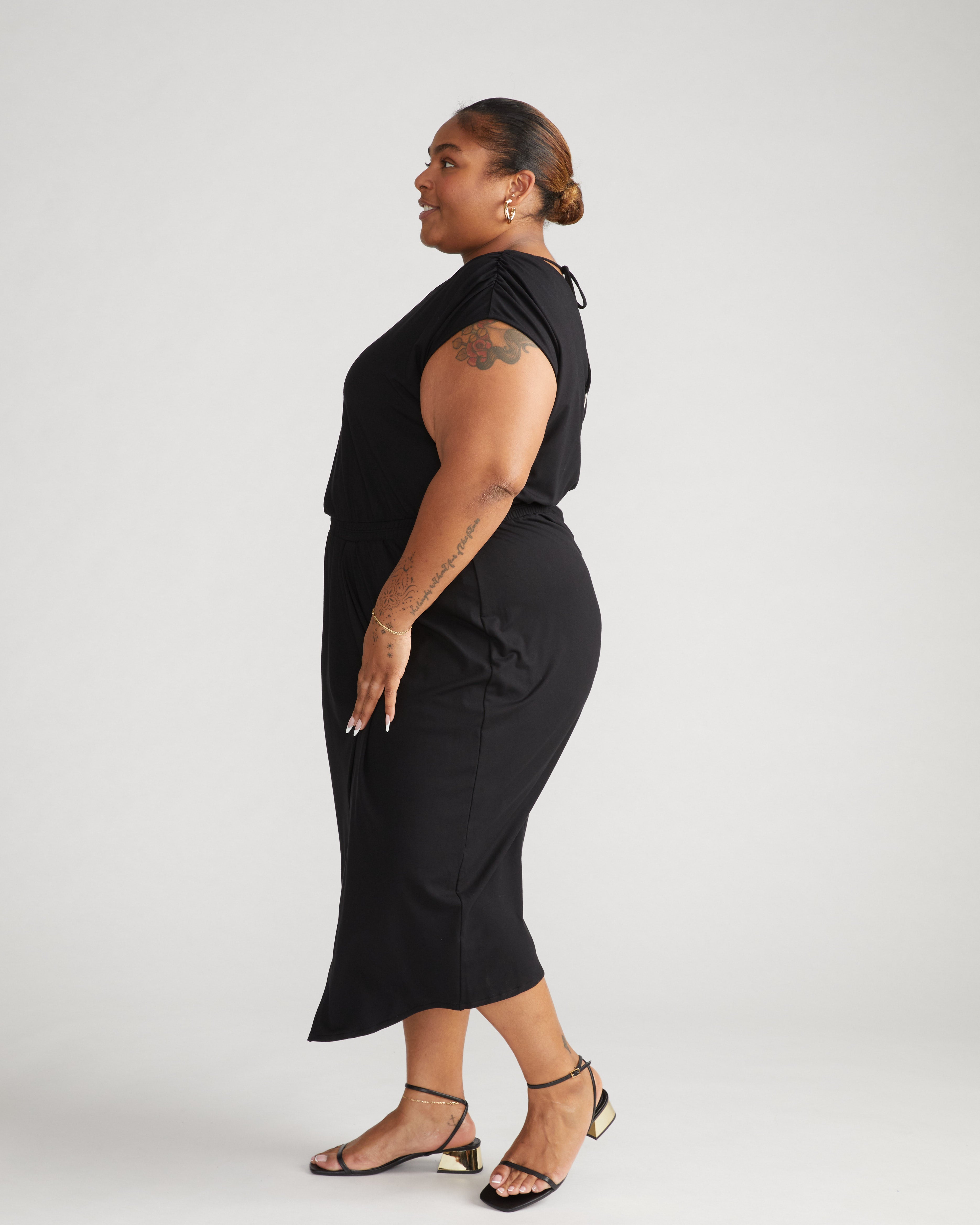 Havana Divine Jersey Dress - Black