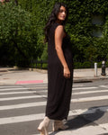 Claremont Liquid Jersey Sheath Dress - Black