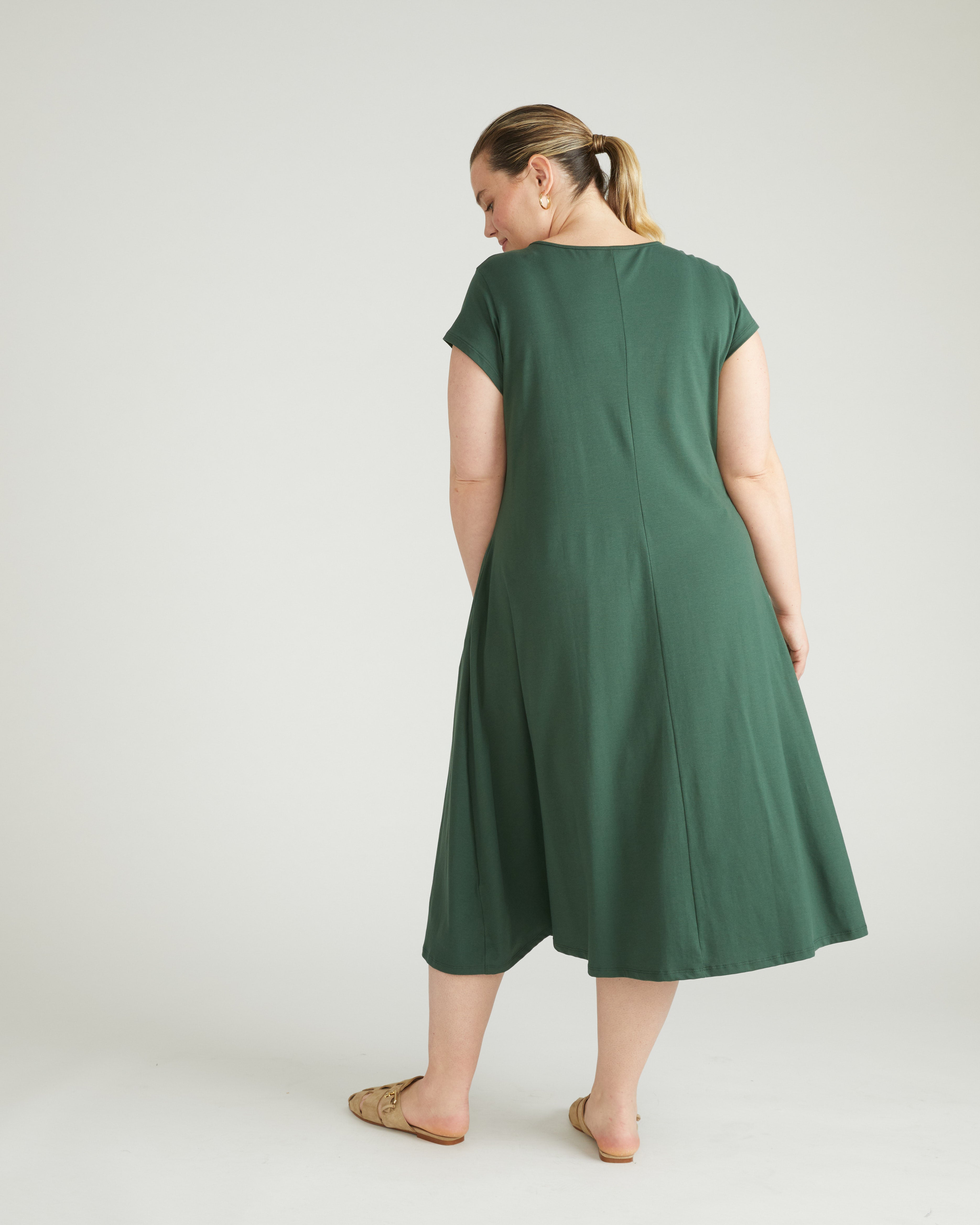 Danna Jersey Dress - Conifer